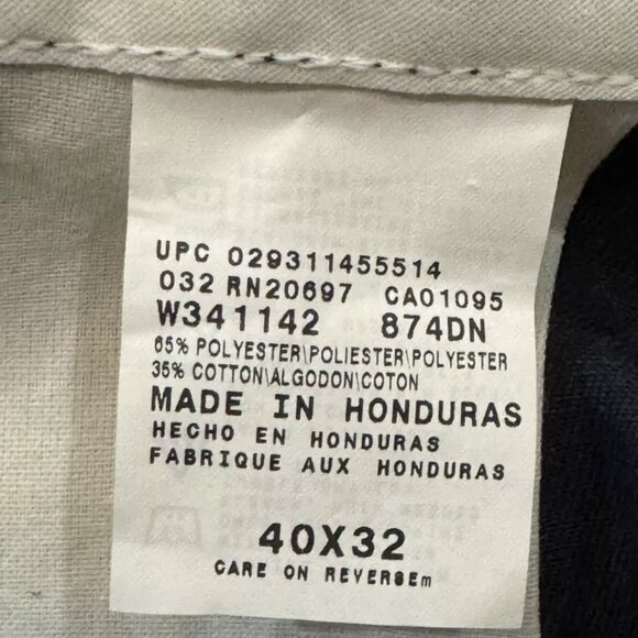 Dickies New 874 Plain Front 40X32 NWOT Twill Pants Navy - Picture 3 of 4